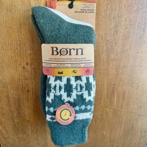 Born 2-Pair Men’s Wool Blend Thermal/Boot Socks
